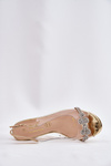 Transparent Heeled Sandals D&A MR51-705 Gold