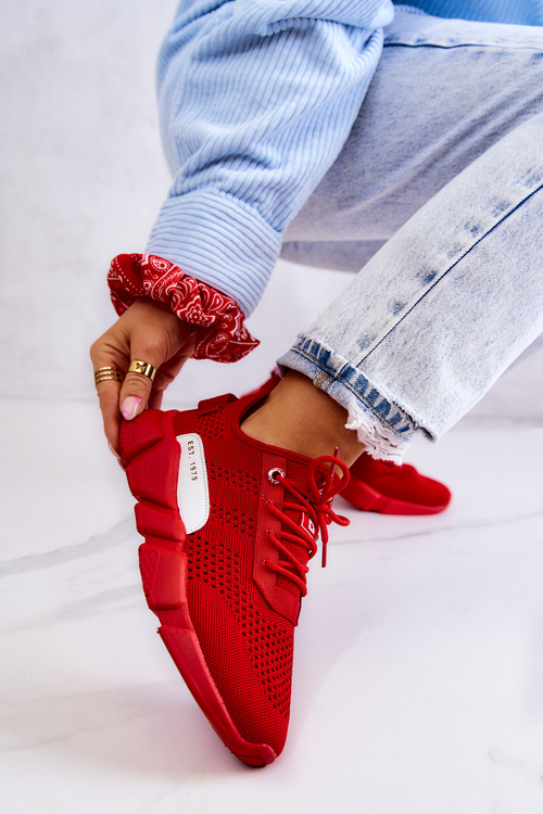 Women's sports shoes Memory Foam Big Star JJ274270 Red