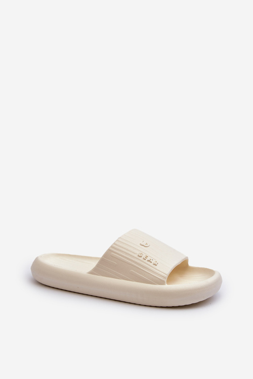 Lightweight Women's Foam Slides in Light Beige by Fenicva
