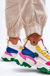 Women's Sock Sneakers White-Green Keaton