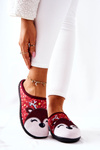 Warming slippers Reindeer Red Taffy