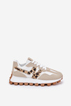 Sneakers Sports Shoes Women's Leopard Beige Kalelia