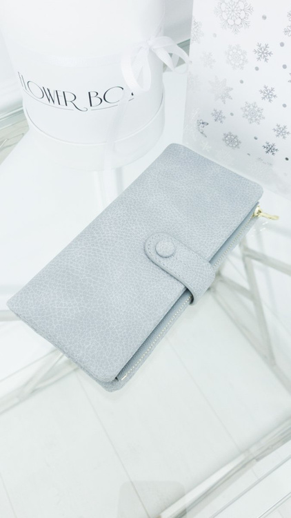 Large Women's Gray Wallet