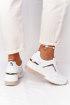 Leather Wedge Sneakers S.Barski White