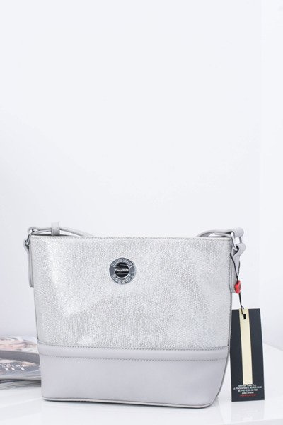 Women's Handbag Silver Grey Letter Bag