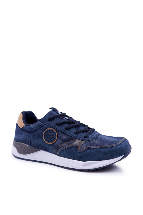 Sportowe Męskie Buty Big Star Granatowe DD174312