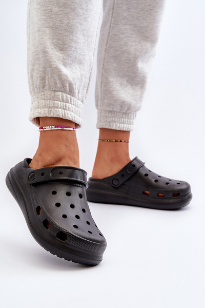 Klapki Damskie Piankowe Czarne Ilariana M326