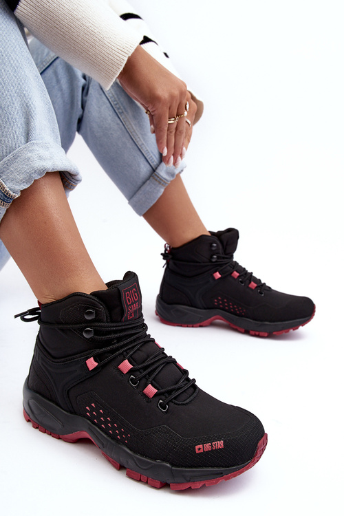 Men's Trekking Shoes Trappers Memory Foam System Black Big Star MM274562