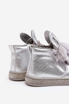 Children's Snow Boots with Zip Silver Mothia