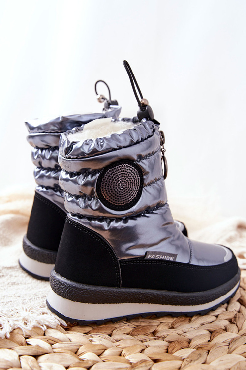 Woolen Insulated Snow boots Grey Lucia