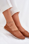 Leather Ballet Flats Smooth Maciejka T1930-29 Brown
