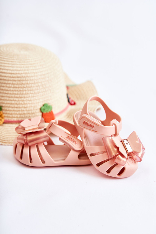 Children's Sandals With Velcro Fragrant ZAXY JJ385036 Nude