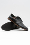 Men's Black Luca Leather Half Shoes