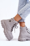 Women's Boots Memory Foam Big Star KK274367 Grey