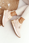 Women’s Sport Shoes Sneakers Beige-Gold Netta