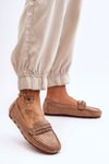 Women's Suede Loafers Beige Clorie