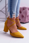 Women's Stiletto pumps Yellow Traffic
