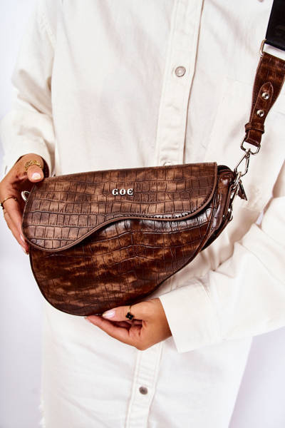 Women's saddle bag GOE ZNJ041 Brown