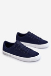 Men's Low Textile Sneakers Big Star LL174076 Navy Blue