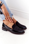 Women's Patent Loafers Sergio Leone PB254 Black
