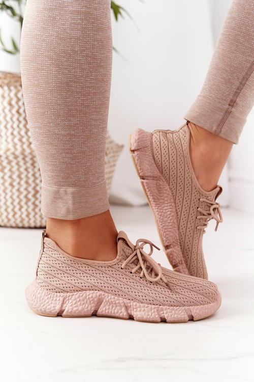 Women's Sport Shoes Sneakers Beige Training