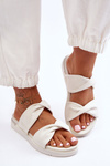 Women's Flat Sandals Big Star LL274A121 White