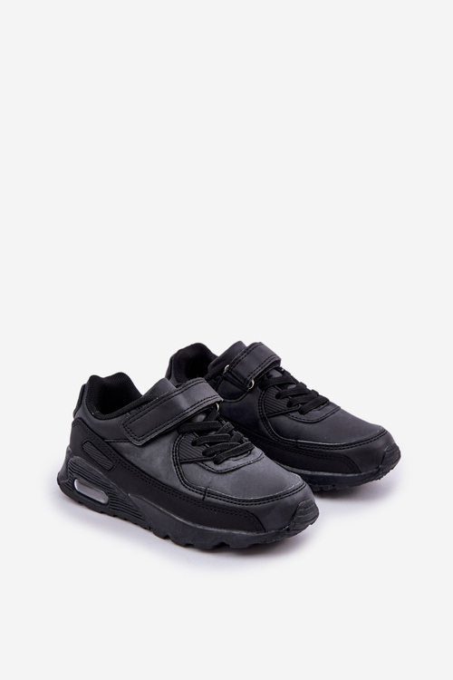 Children's sneakers with velcro in black Krissandra