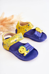 Light Foam Children's Sandals With Velcro navy blue Asti