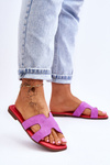 Women's Classic Suede Slippers Violet Evana
