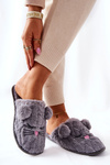 Soft Slippers Mouse with Ears Grey Luise