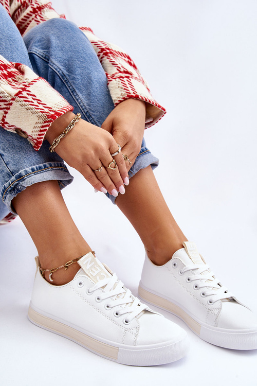 Women's Sneakers Classic White-Beige Ville