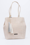 Women's Beige Shopper Handbag Bag Monnari