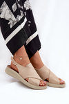 Women's Sandals Made Of Eco Leather Gold Tosmelia