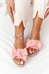 Rubber Slippers With A Bow Coral Andrea