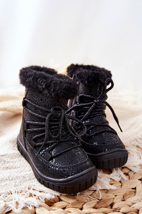 Fleece-lined Snow boots Black Stars
