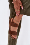 Ladies Leather Sandals Inblu AA0001KU Camel