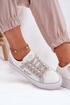 Women Sneakers On Platform Lee Cooper LCW-25-31-3479L White-Grey