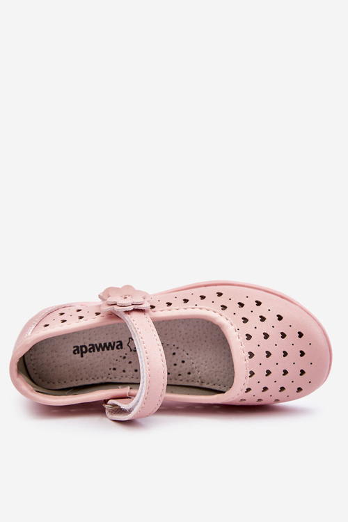 Children's Openwork Ballerinas Pink Lenna