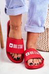 Women's Slides Big Star Red GG274041