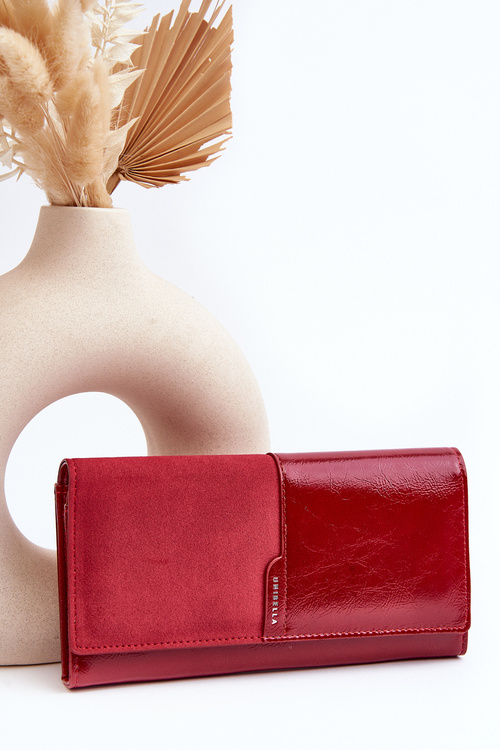 Women's Wallet with Zip Closure Red Harmale