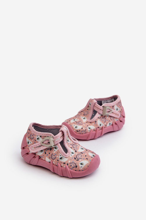 Comfortable children's slippers BEFADO 110N491 Pink