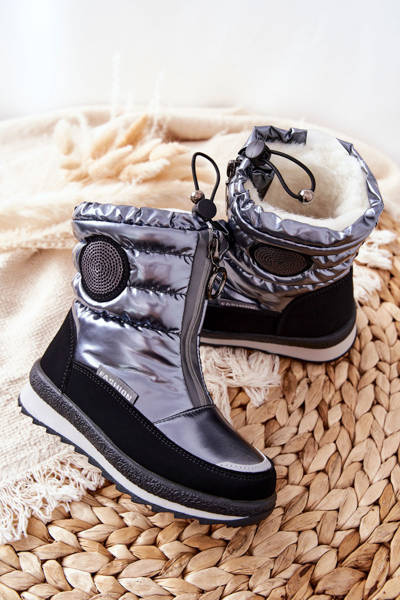 Woolen Insulated Snow boots Grey Lucia