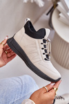 Damskie Buty Sportowe Skóra Naturalna Zamek Beżowe Artiker 55C0035