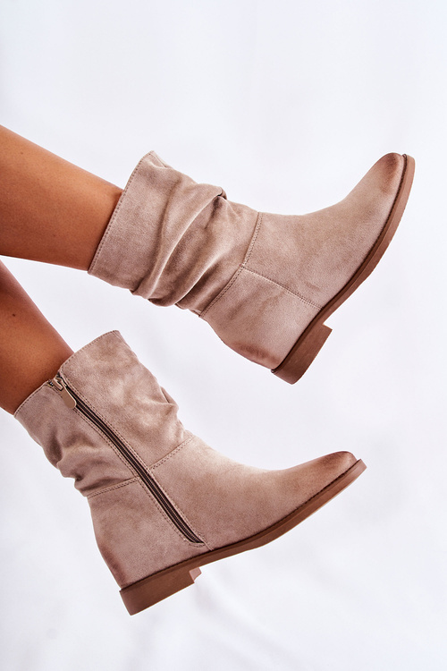 Women's Suede High Boots Beige Venis