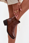 Insulated Women's Block Heel Boots Brown Delmira