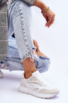 Women's Platform Sports Shoes White Henley