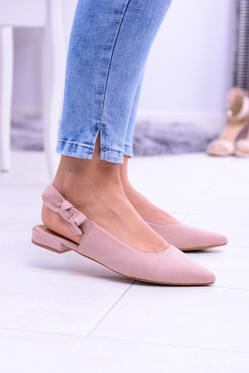 Women's Pink Howl Pointed Ballerinas