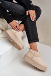 Women's Platform Snow Boots Light Beige Ninala