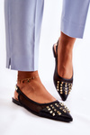 Women's Ballerinas With Studs Black Kinley