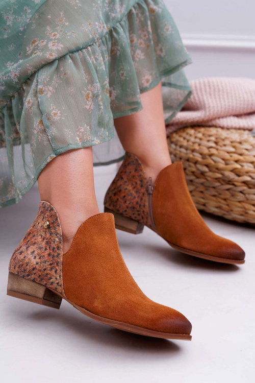 Women's Leather Boots Maciejka Red 04091-49